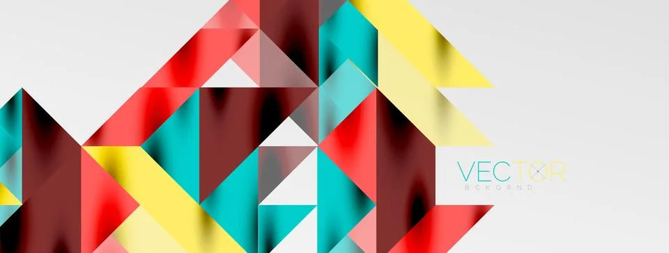 Tech minimal overlapping triangle shapes elements geometric graphic pattern イラスト素材