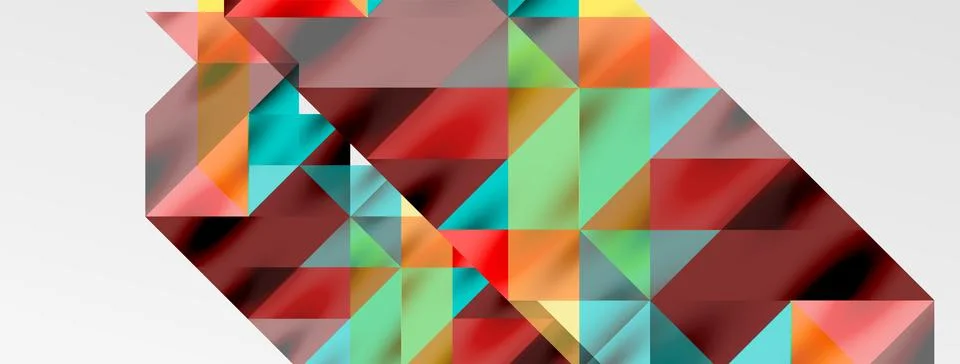 Tech minimal overlapping triangle shapes elements geometric graphic pattern 스톡 일러스트