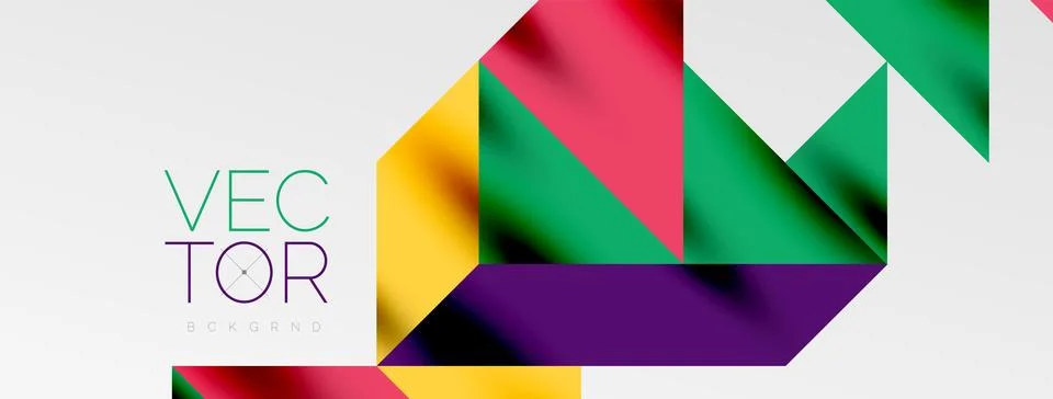 Tech minimal overlapping triangle shapes elements geometric graphic pattern イラスト素材