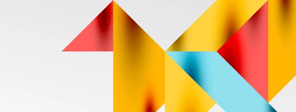 Tech minimal overlapping triangle shapes elements geometric graphic pattern イラスト素材