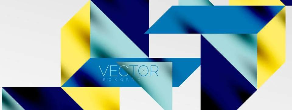 Tech minimal overlapping triangle shapes elements geometric graphic pattern Stock Illustration