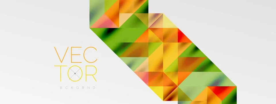 Tech minimal overlapping triangle shapes elements geometric graphic pattern Illustrazione stock