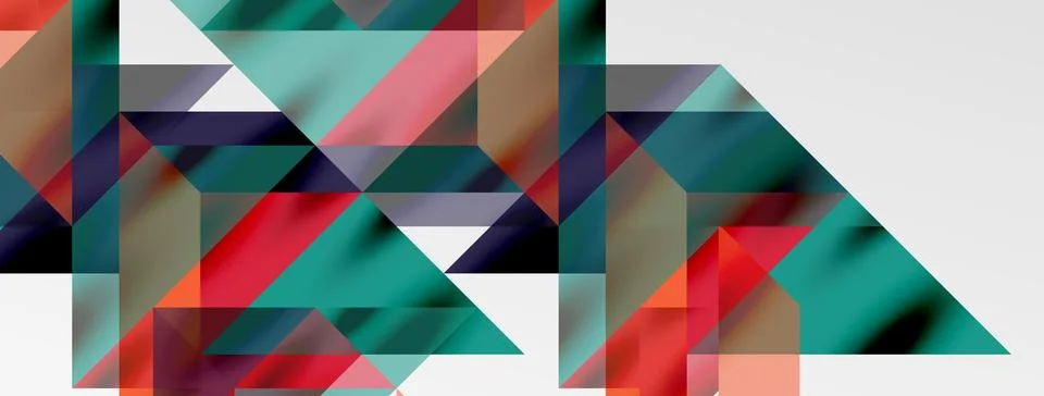 Tech minimal overlapping triangle shapes elements geometric graphic pattern イラスト素材
