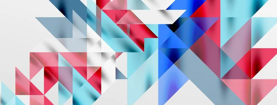 Tech minimal overlapping triangle shapes elements geometric graphic pattern イラスト素材