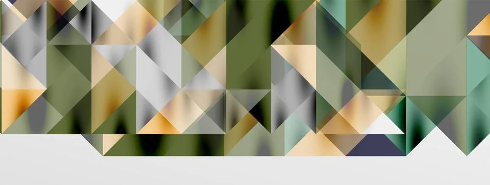 Tech minimal overlapping triangle shapes elements geometric graphic pattern Stock Illustration