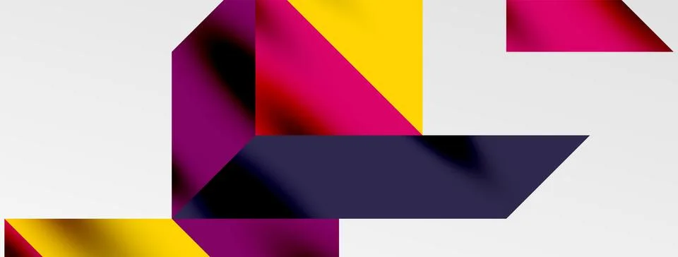 Tech minimal overlapping triangle shapes elements geometric graphic pattern 스톡 일러스트