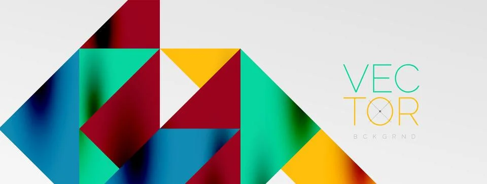 Tech minimal overlapping triangle shapes elements geometric graphic pattern イラスト素材