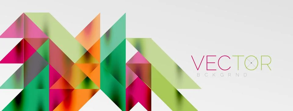 Tech minimal overlapping triangle shapes elements geometric graphic pattern イラスト素材