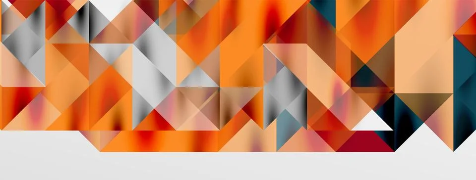 Tech minimal overlapping triangle shapes elements geometric graphic pattern Illustrazione stock