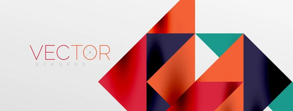 Tech minimal overlapping triangle shapes elements geometric graphic pattern イラスト素材