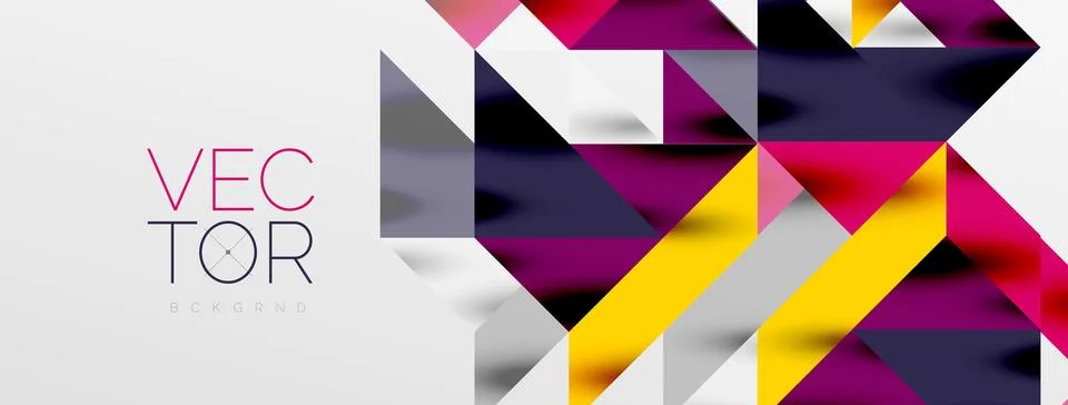 Tech minimal overlapping triangle shapes elements geometric graphic pattern イラスト素材