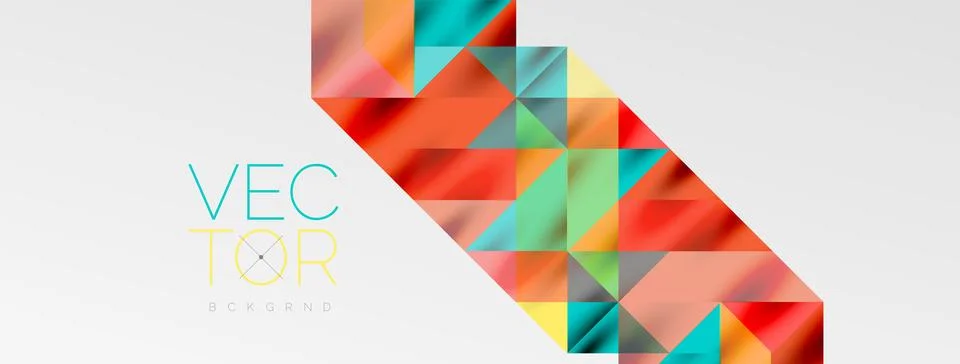 Tech minimal overlapping triangle shapes elements geometric graphic pattern Stockillustratie