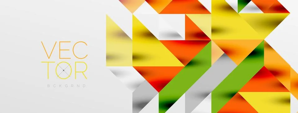 Tech minimal overlapping triangle shapes elements geometric graphic pattern イラスト素材