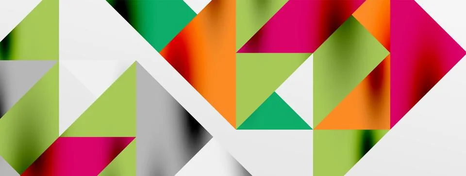 Tech minimal overlapping triangle shapes elements geometric graphic pattern イラスト素材