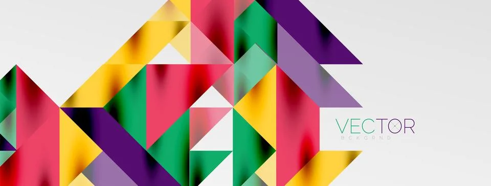 Tech minimal overlapping triangle shapes elements geometric graphic pattern 스톡 일러스트