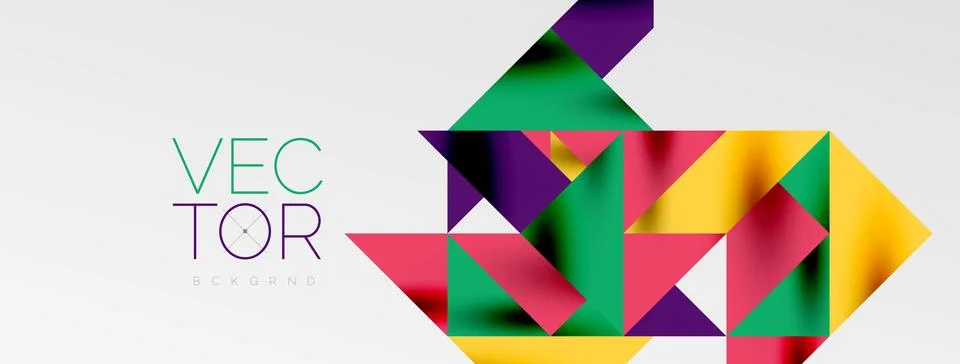 Tech minimal overlapping triangle shapes elements geometric graphic pattern イラスト素材