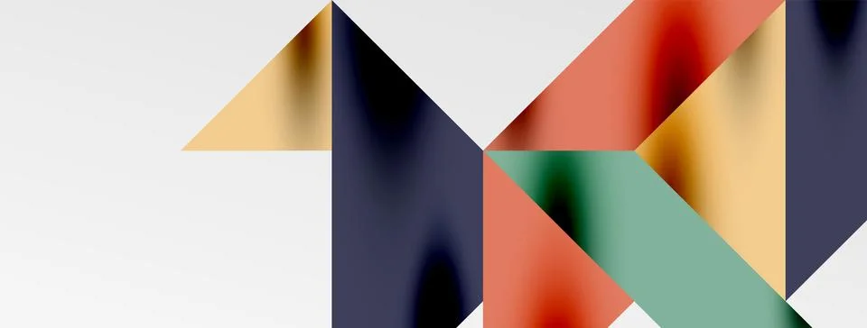 Tech minimal overlapping triangle shapes elements geometric graphic pattern イラスト素材