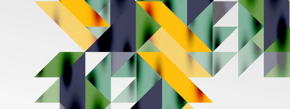 Tech minimal overlapping triangle shapes elements geometric graphic pattern Stock Illustration