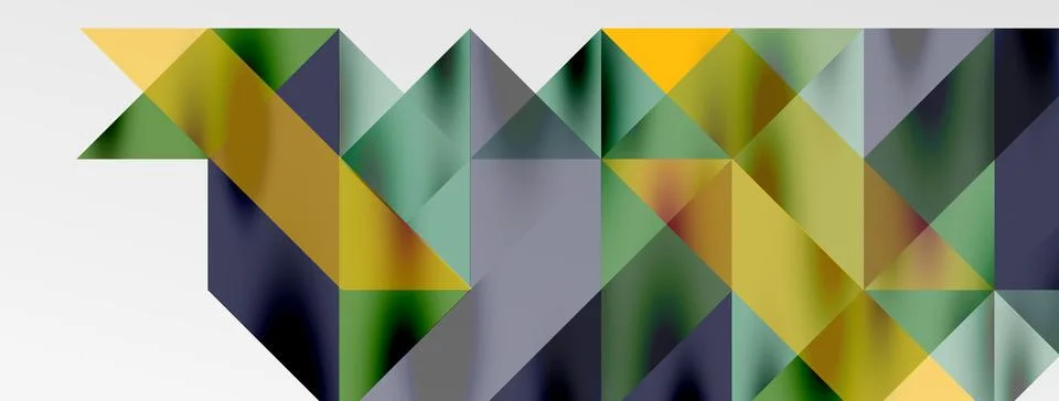 Tech minimal overlapping triangle shapes elements geometric graphic pattern イラスト素材