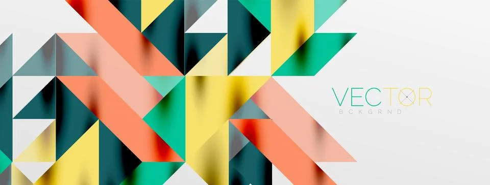 Tech minimal overlapping triangle shapes elements geometric graphic pattern イラスト素材