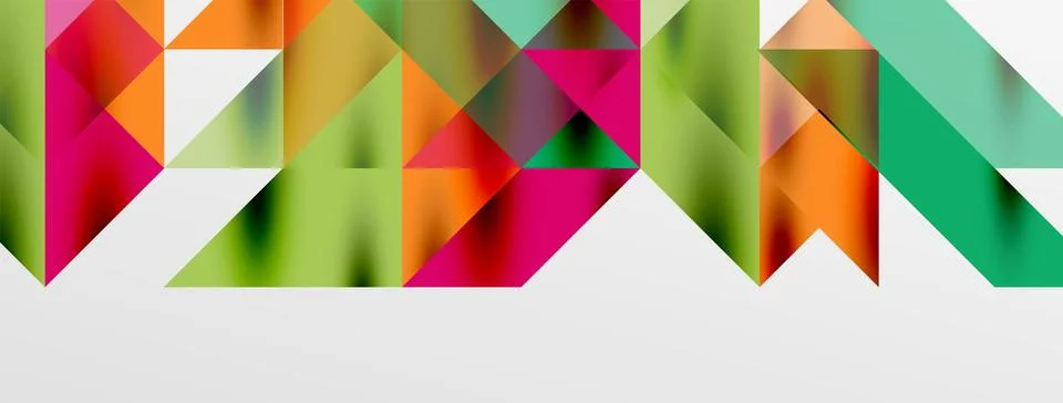 Tech minimal overlapping triangle shapes elements geometric graphic pattern 스톡 일러스트