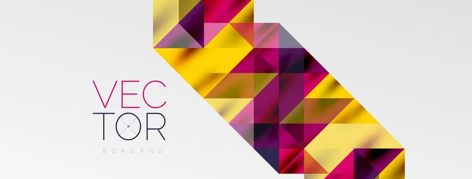 Tech minimal overlapping triangle shapes elements geometric graphic pattern 스톡 일러스트