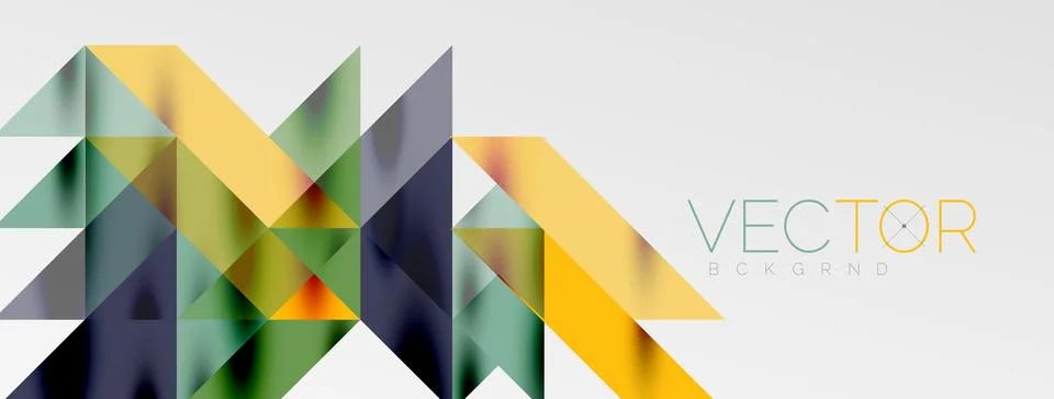 Tech minimal overlapping triangle shapes elements geometric graphic pattern 스톡 일러스트