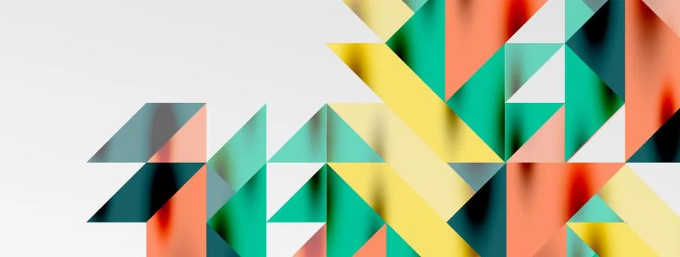 Tech minimal overlapping triangle shapes elements geometric graphic pattern 스톡 일러스트