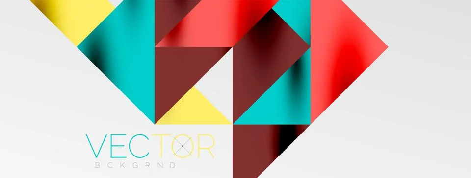 Tech minimal overlapping triangle shapes elements geometric graphic pattern イラスト素材