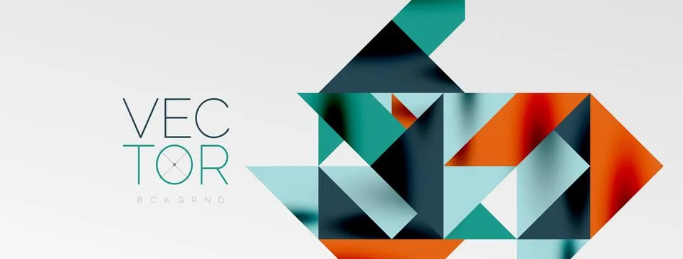 Tech minimal overlapping triangle shapes elements geometric graphic pattern イラスト素材