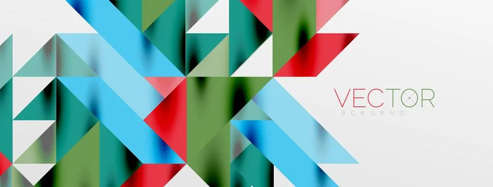 Tech minimal overlapping triangle shapes elements geometric graphic pattern イラスト素材