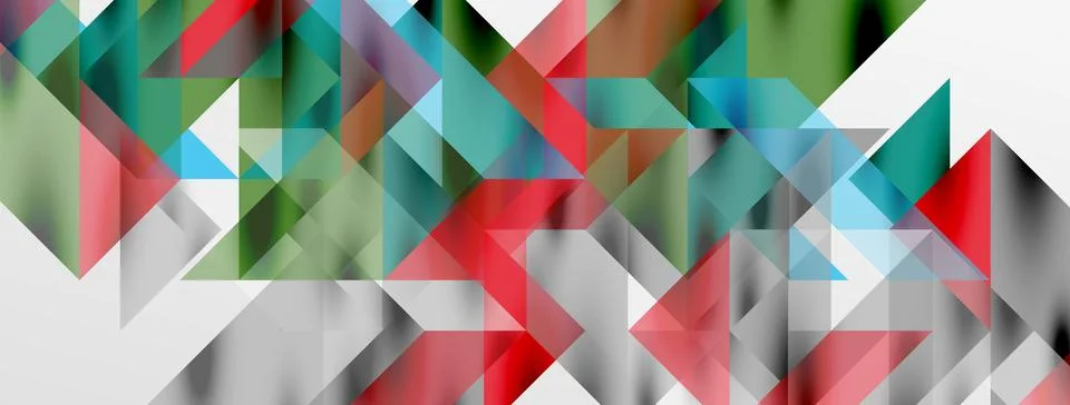 Tech minimal overlapping triangle shapes elements geometric graphic pattern 스톡 일러스트