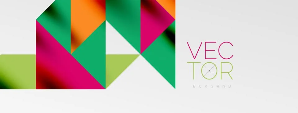 Tech minimal overlapping triangle shapes elements geometric graphic pattern イラスト素材