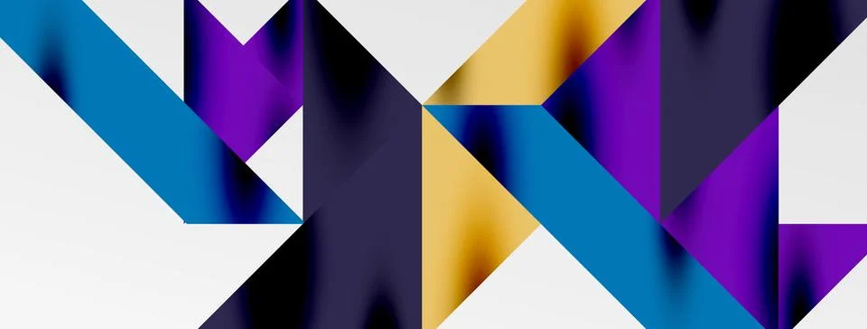 Tech minimal overlapping triangle shapes elements geometric graphic pattern 스톡 일러스트