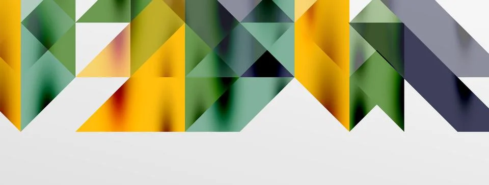 Tech minimal overlapping triangle shapes elements geometric graphic pattern Illustrazione stock