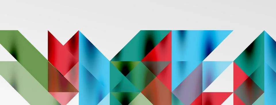 Tech minimal overlapping triangle shapes elements geometric graphic pattern Illustrazione stock