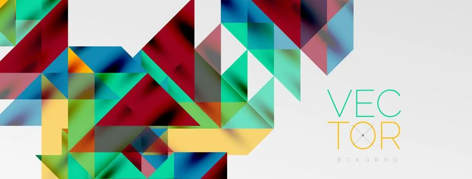 Tech minimal overlapping triangle shapes elements geometric graphic pattern 스톡 일러스트