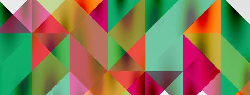 Tech minimal overlapping triangle shapes elements geometric graphic pattern イラスト素材