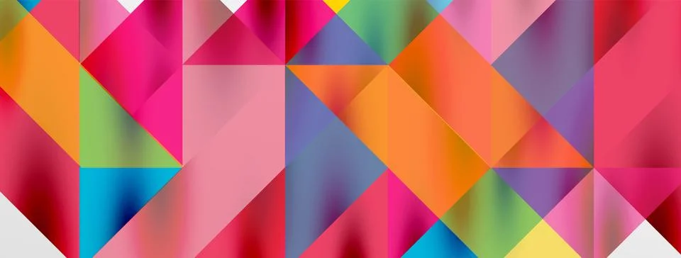 Tech minimal overlapping triangle shapes elements geometric graphic pattern イラスト素材