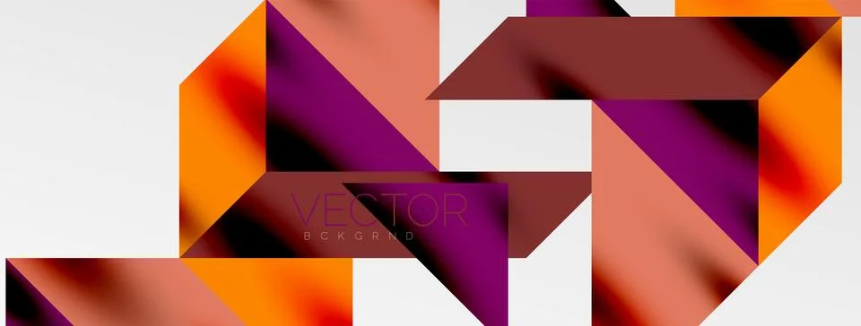 Tech minimal overlapping triangle shapes elements geometric graphic pattern 스톡 일러스트