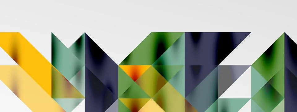 Tech minimal overlapping triangle shapes elements geometric graphic pattern Illustrazione stock