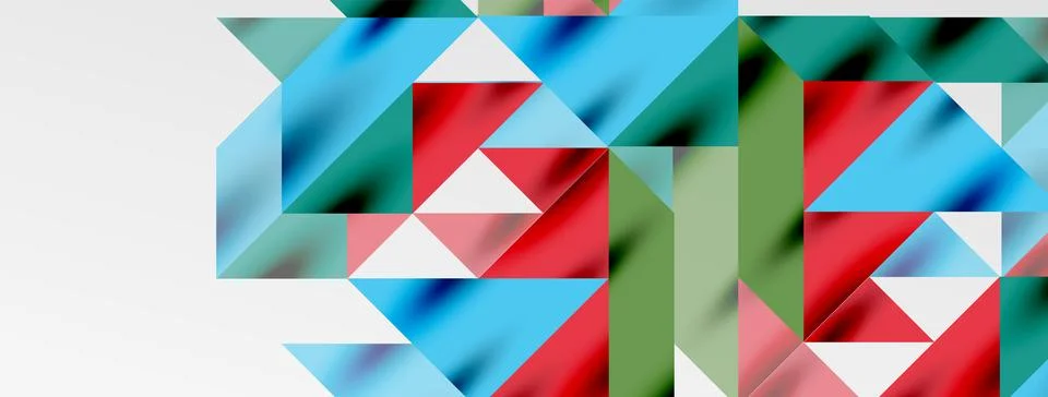 Tech minimal overlapping triangle shapes elements geometric graphic pattern Illustrazione stock