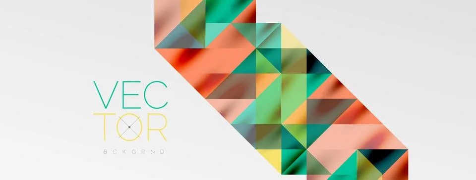 Tech minimal overlapping triangle shapes elements geometric graphic pattern イラスト素材