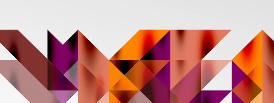 Tech minimal overlapping triangle shapes elements geometric graphic pattern Stock Illustration
