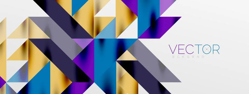 Tech minimal overlapping triangle shapes elements geometric graphic pattern 스톡 일러스트