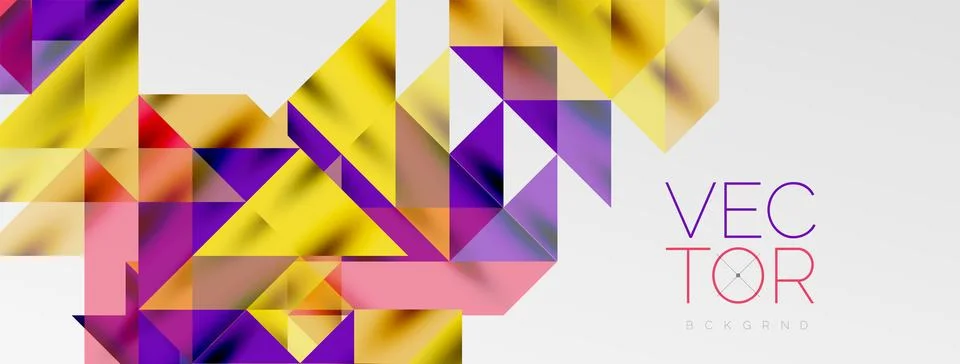 Tech minimal overlapping triangle shapes elements geometric graphic pattern 스톡 일러스트