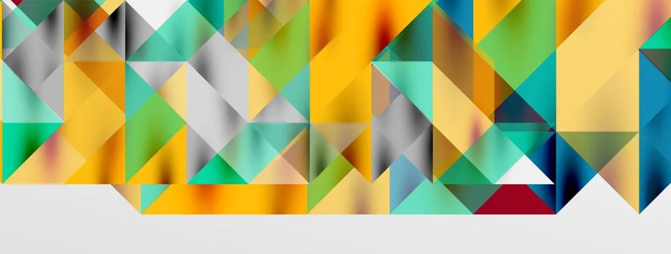 Tech minimal overlapping triangle shapes elements geometric graphic pattern 스톡 일러스트