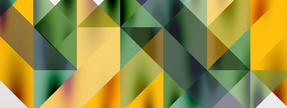 Tech minimal overlapping triangle shapes elements geometric graphic pattern Stockillustratie