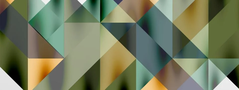 Tech minimal overlapping triangle shapes elements geometric graphic pattern Illustrazione stock