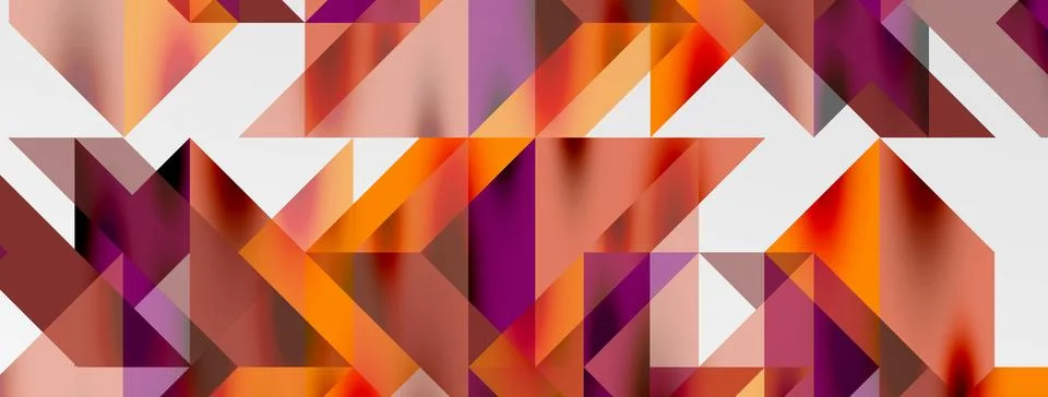 Tech minimal overlapping triangle shapes elements geometric graphic pattern 스톡 일러스트